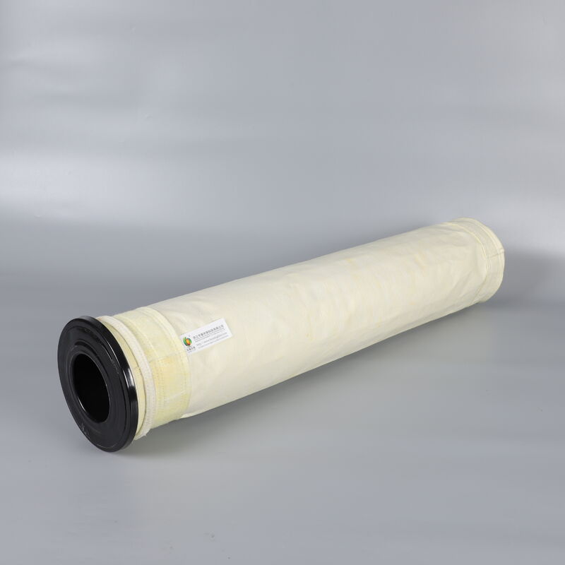 Sacchetto filtro in PTFE rivestito AC500PTFE con filtro ad ago 500 GSM per applicazioni industriali a temperatura continua di 260°C