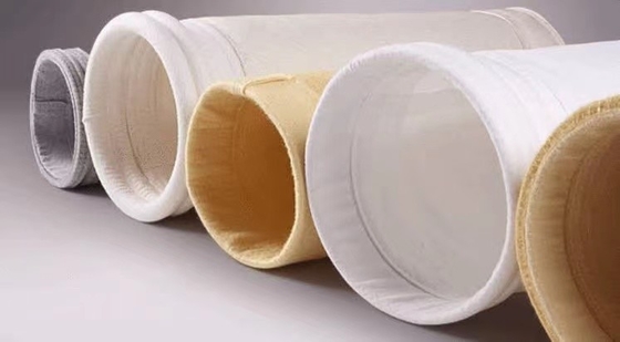 PTFE Cement Filter Bags 1.7mm Thick , 5 Micron Polyester Filter Bag